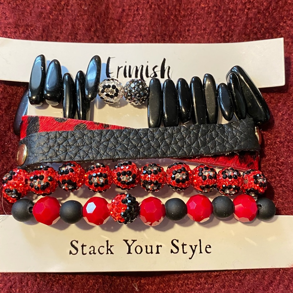 Erimish “stack your style” bracelets.